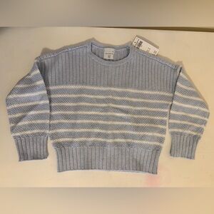 Abercrombie Kids Blue and White Striped Sweater